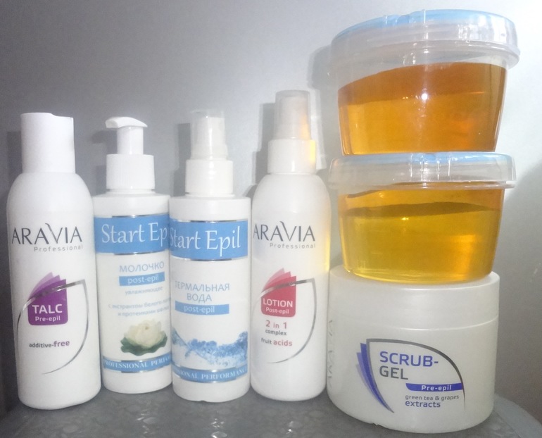 Мои помощники при удалении волос.