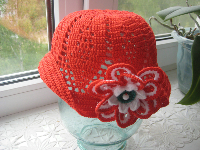 Летние шапочки и косыночки для малышек