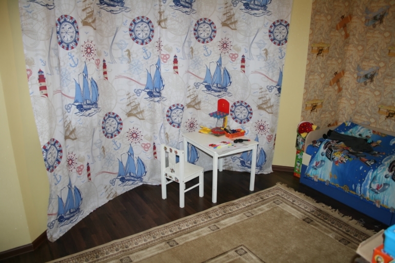 Детская, только начали обставлять.