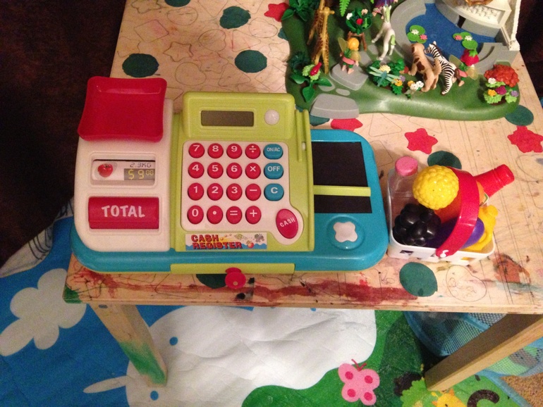 Касса и набор продуктов