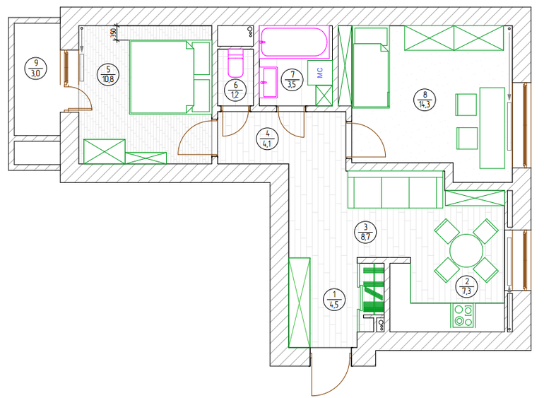 Помогите с дизайном кухни