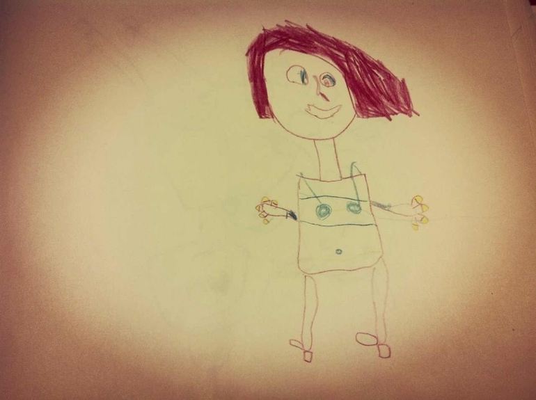 Повеселила меня сегодня моя доченька .