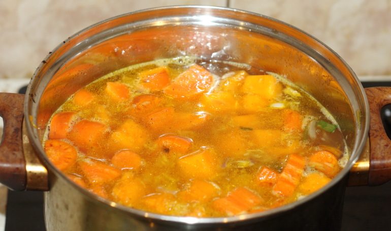 Крем-суп из тыквы.