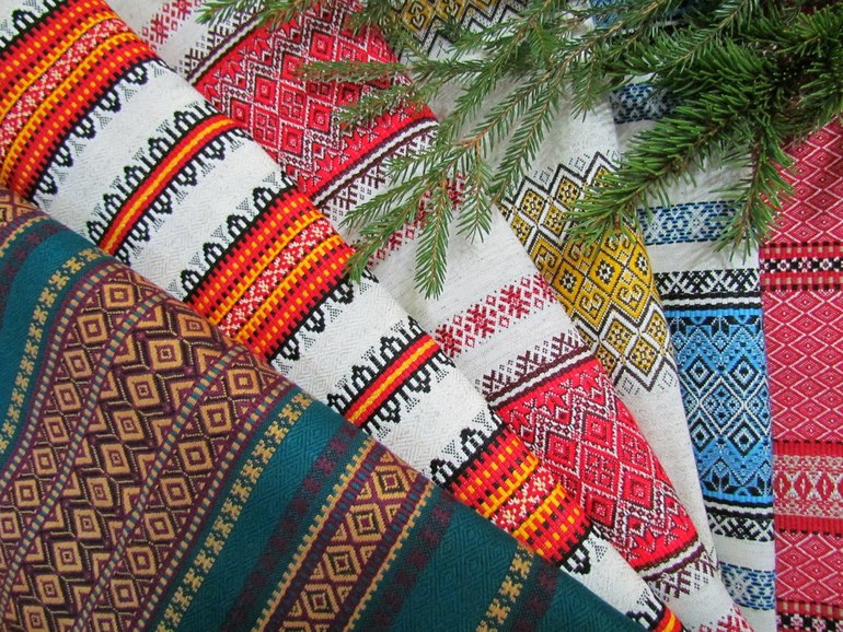Славянские ткани с орнаментом