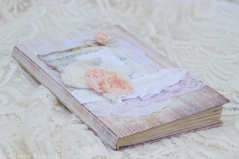 Блокнот в стиле шебби