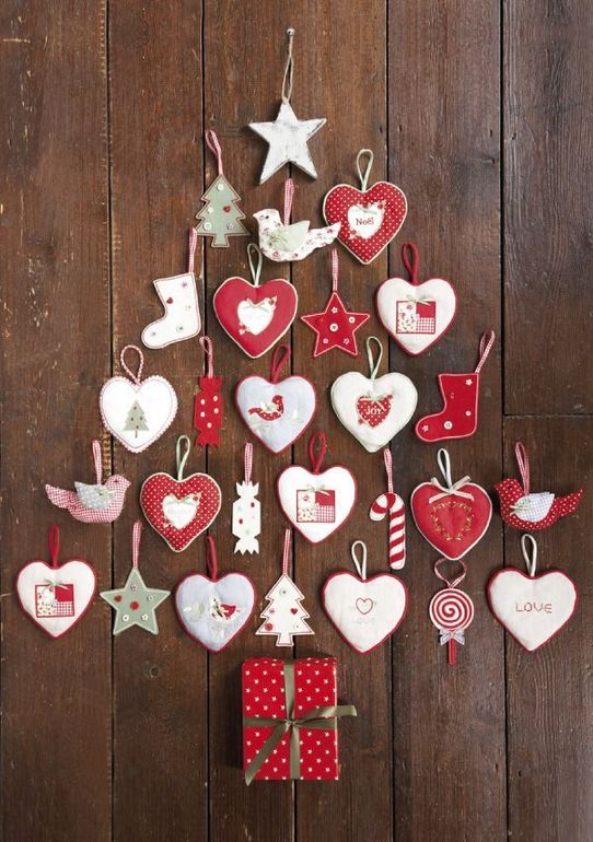 Фетр. Новогодние шаблоны.