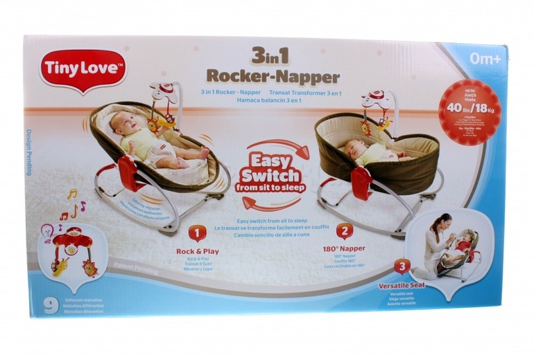 Выбор шезлонга или люльки-баунсера