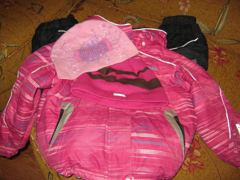 Зимние вещи для девочки 98-110см