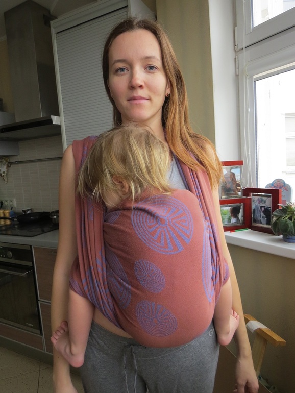 Продаю Didymos Лабиринты Корица-Лаванда 100% хлопок размер 5