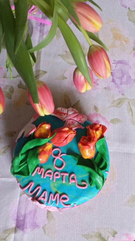 Тортик для мамы и сестры