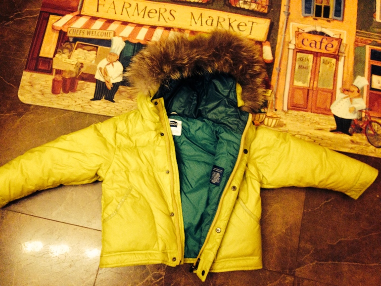 Пуховик paper moon на 104 см + штаны в подарок утеплённые = 4500 руб