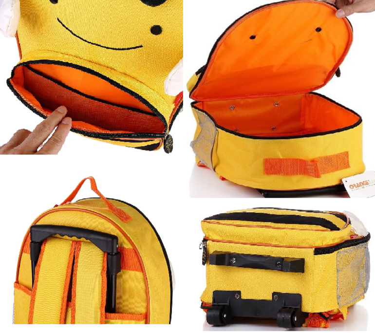 Zoo Luggage детский чемодан на колесах с выдвижной ручкой. 1550р