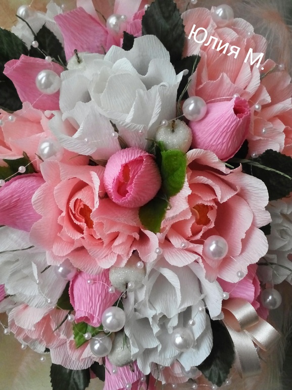 ручной букет "Розовые мечты"