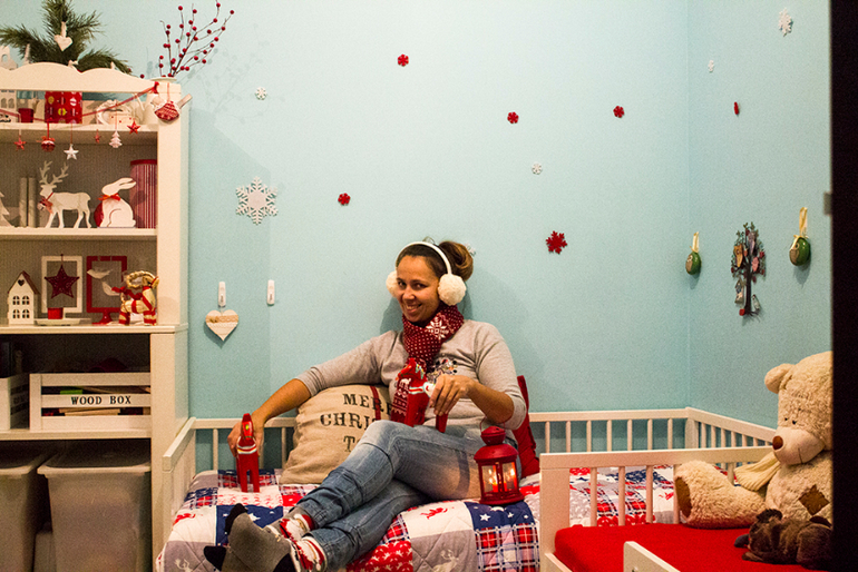 Зима у нас в доме.