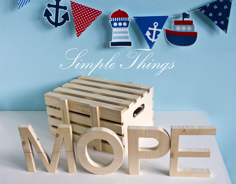 Деревянный ящик. Море. Wood Box Sea. Simple Things Shop