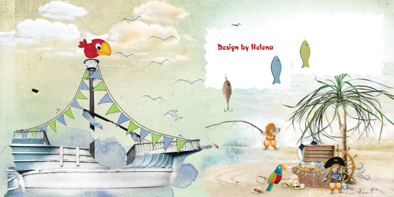 Фотоальбом в морском стиле