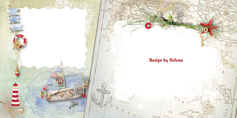 Фотоальбом в морском стиле