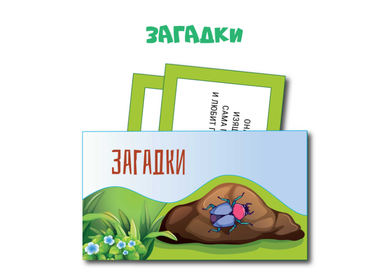 карточки загадки для детей о насекомых скачать