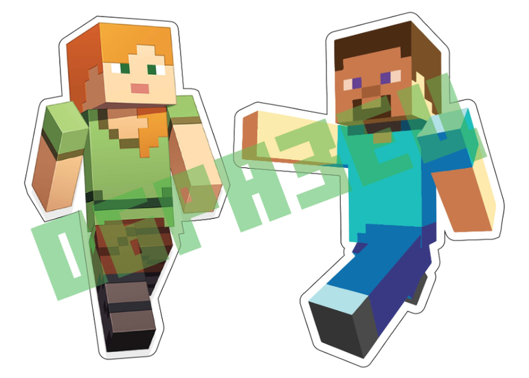 фотобутафория в стиле майнкрафт