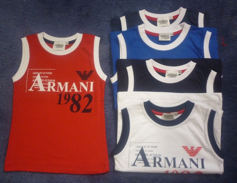 Футболки и майки на мальчиков: Armani, D&G, Galliano. От 2 до 10 лет. Всe по 800р.