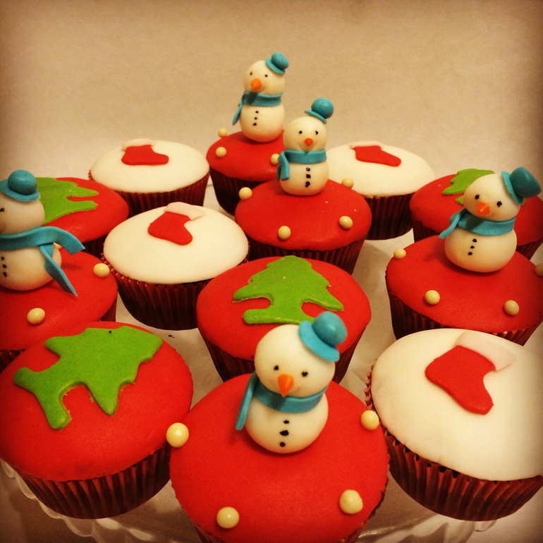 Новогодние капкейки