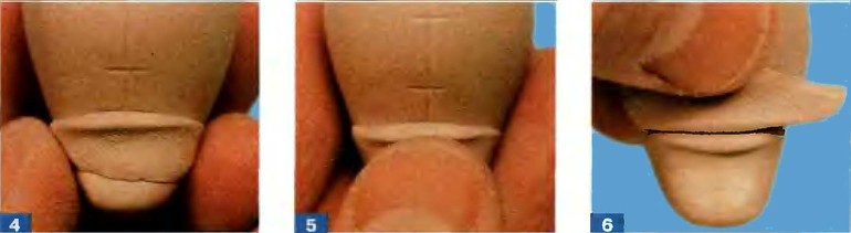 Мастер-класс по лепке кукол из полимерной глины: лепим голову, губы, нос и щеки