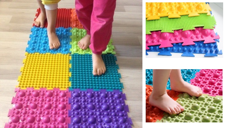 Изготовление массажного коврика при помощи подручных средств