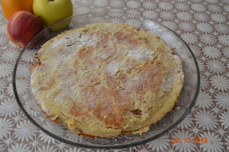 Яблочный пирог насыпной