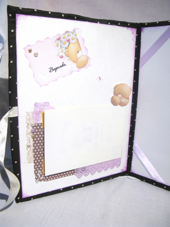 Папка для свидетельства для девочки