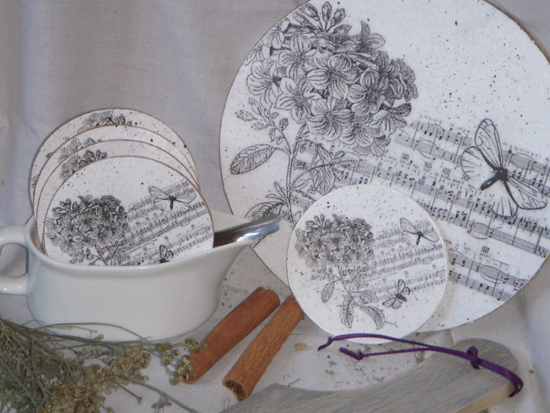 Декупажный конкурс. Тема - монохром/сепия