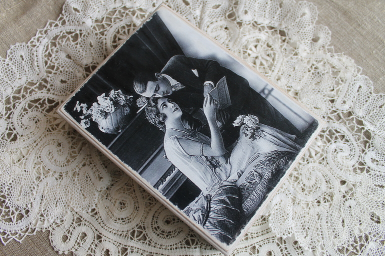 Декупажный конкурс. Тема - монохром/сепия