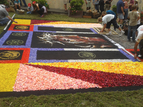 Праздник ковров в Ла Оротаве.