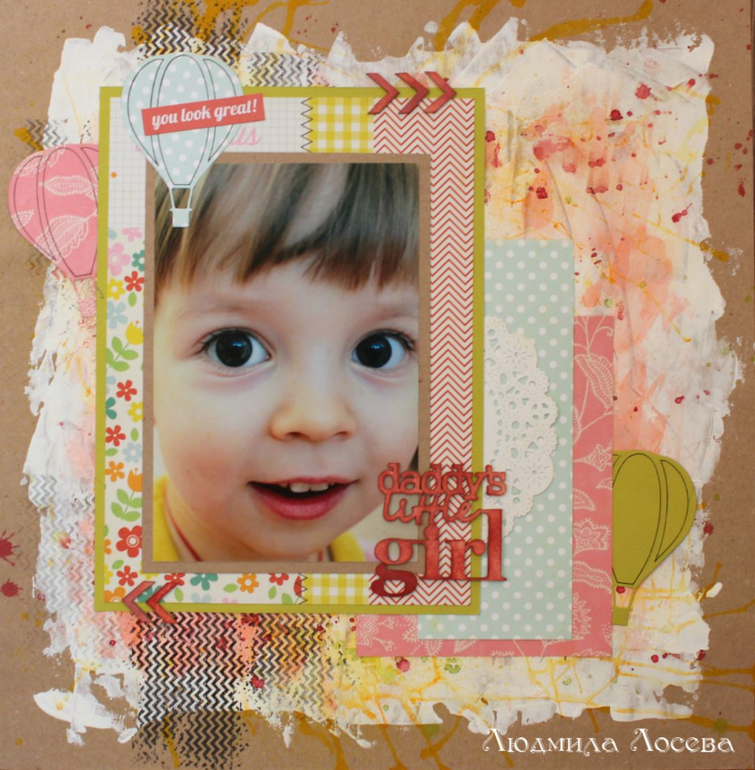 Страничка про глазки или первый опыт в Mixed Media