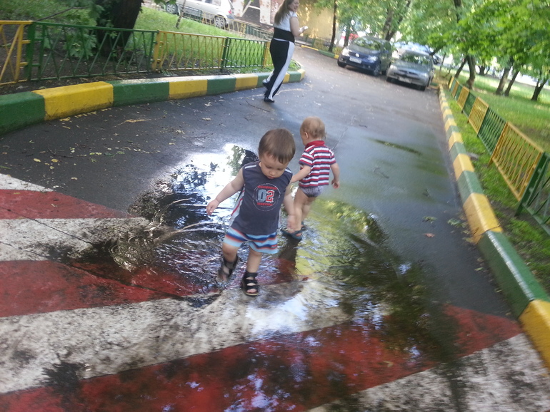 После дождичка