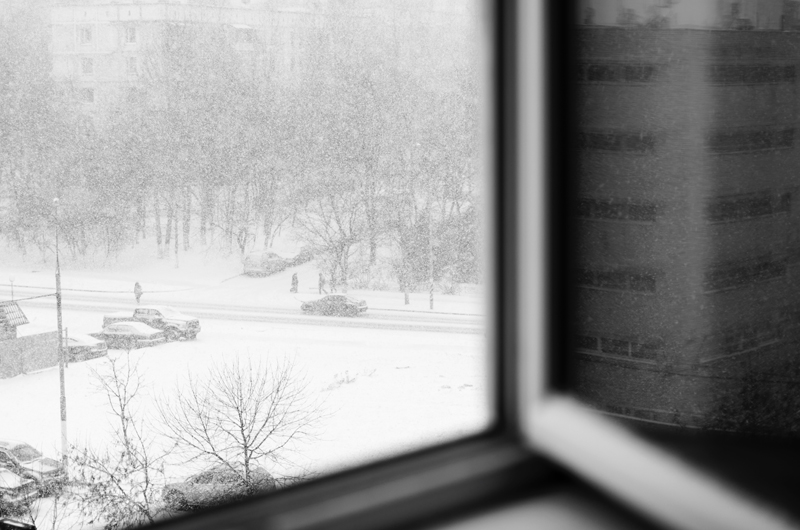 А в Москве снова зима