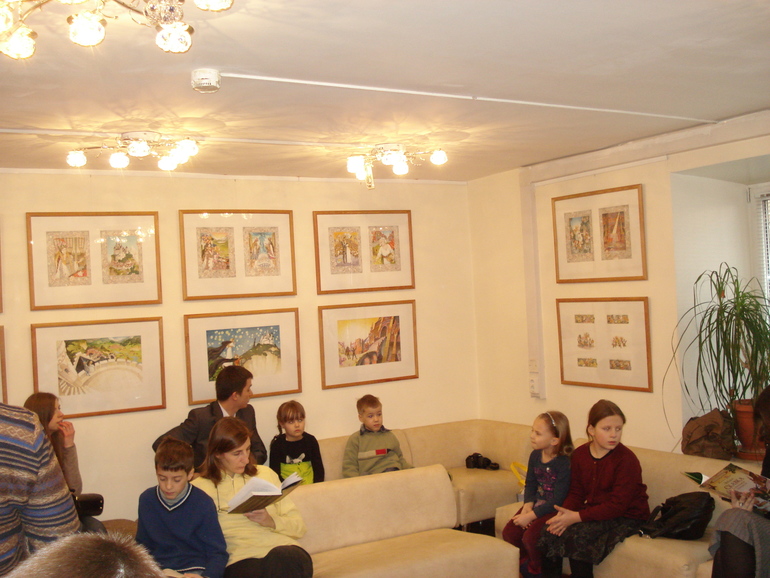 Открытие выставки иллюстраций Ольги Ионайтис