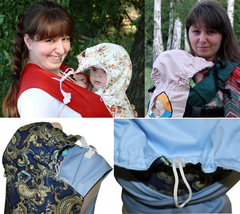 Капюшон. Подголовник.Продолжение спинки. ТеддиСлинг.