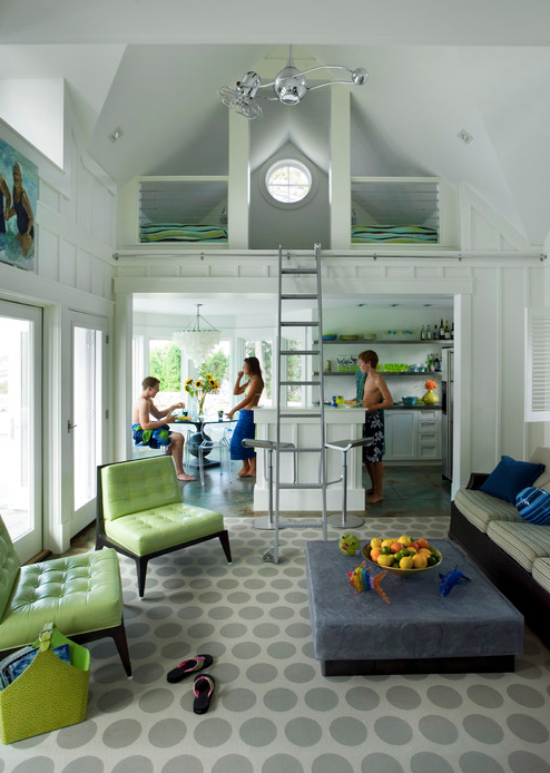 точки, кружочки, горошки в интерьере