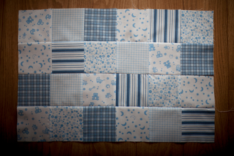 Первый блин комом( Наволочка пэчворк.