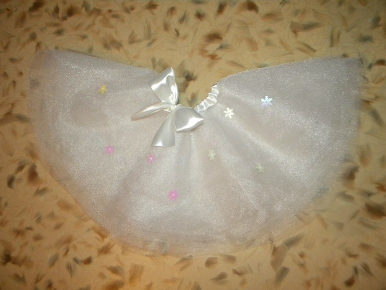 костюм балеринки .(юбка пачка и корона крючком)