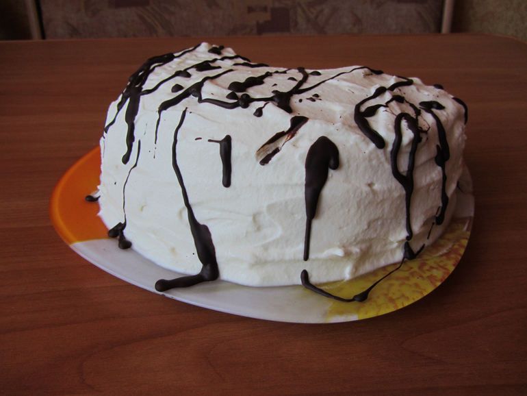 Бисквит ванильный на кипятке....