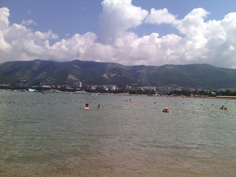 На пляже