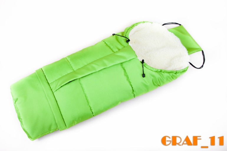 Конверт-мумия на натуральной овчине из Польши