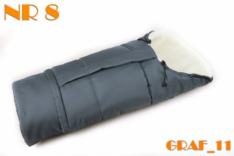 Конверт-мумия на натуральной овчине из Польши