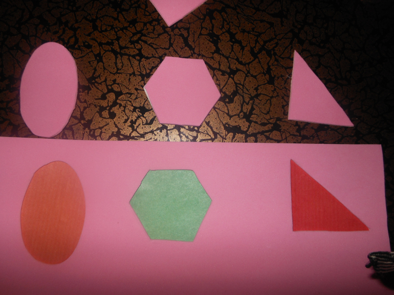 Наш самодельный геометрический сортер.