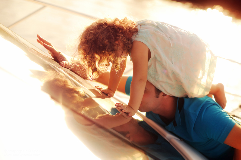 Семейная съемка на яхте, Москва лето 2013