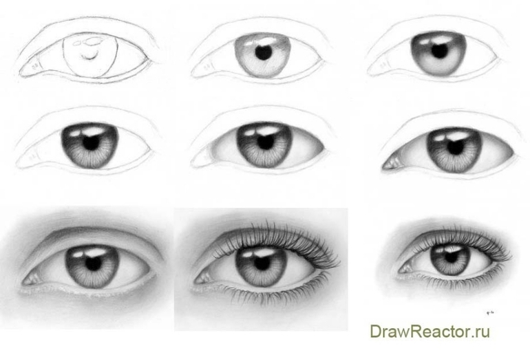 Как нарисовать аниме глаза за 5 минут