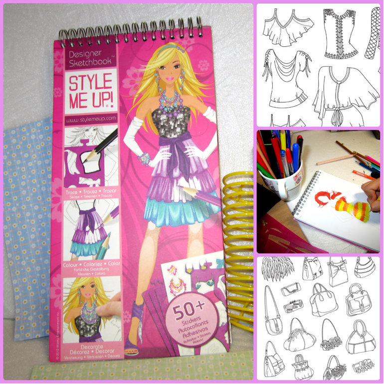 Блокнот с трафаретами STYLE ME UP — личные впечатления, фото+скачать