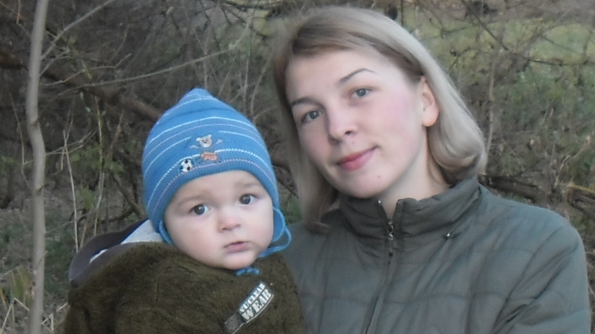 Я с зайченком на прогулке, 2.11.2013г.