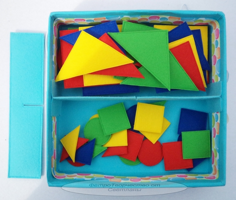 2 в 1 : сортер - конструктор из фетра.